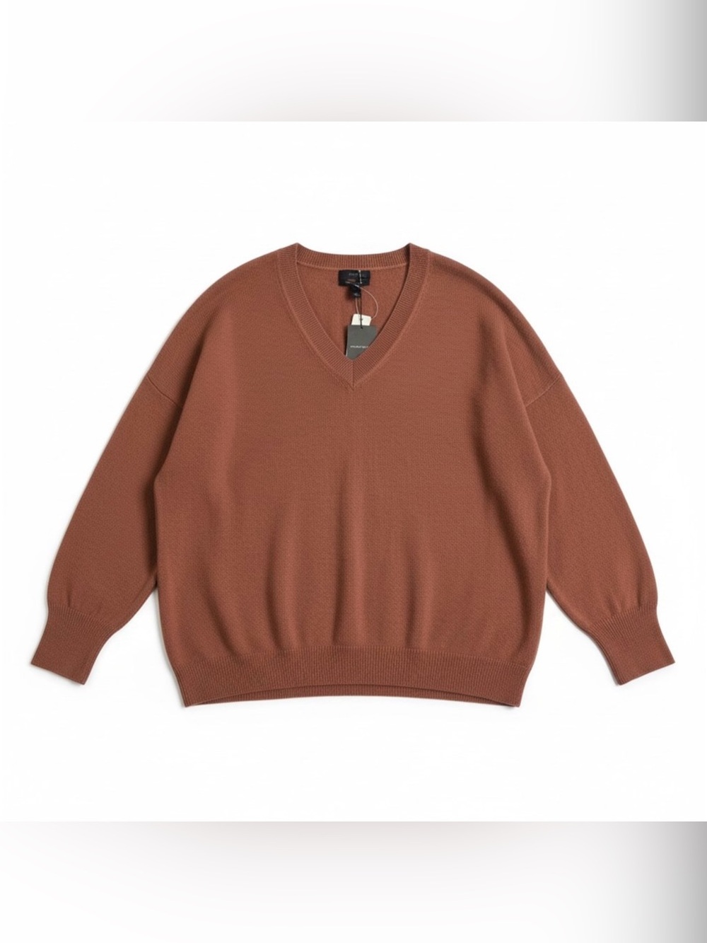 NWT  J. Crew Italian 100% Cashmere Women’s Boyfriend V-Neck Sweater—Size Small
